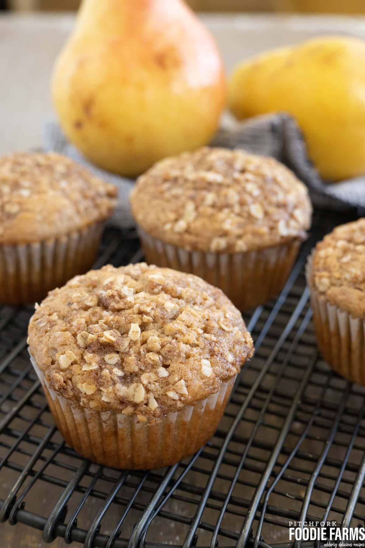 Turn Overripe Pears into Delicious Cinnamon Muffins